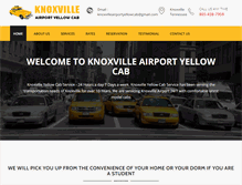 Tablet Screenshot of knoxvilleairportyellowcab.com